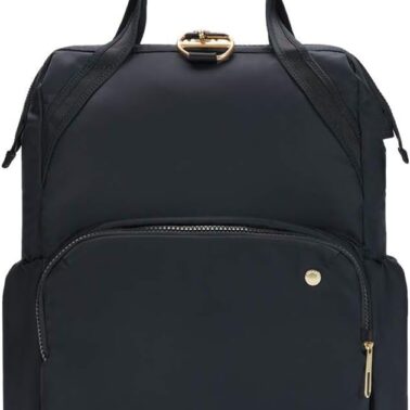 PacSafe Women's Citysafe CX 17L Anti Theft Backpack-Fits 16 inch Laptop, Black, One Size